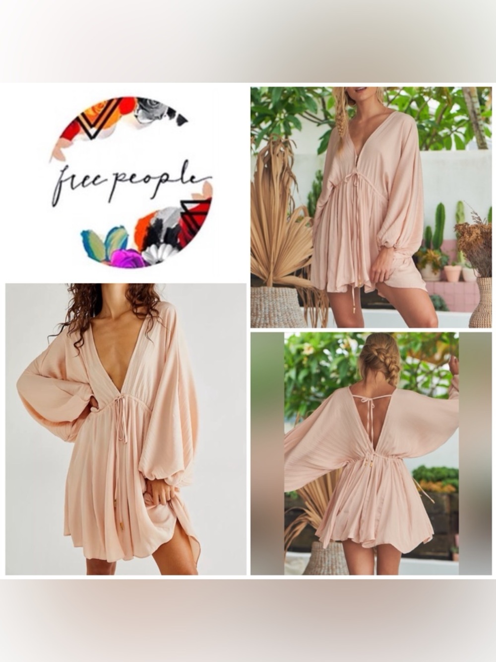 Free People Arzel Mini Dress Cottage core, date night, festival, fairy core